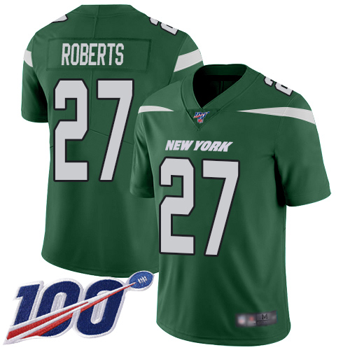 New York Jets Limited Green Youth Darryl Roberts Home Jersey NFL Football 27 100th Season Vapor Untouchable